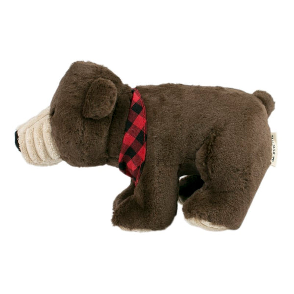 Tall Tails Crunch Flannel Bear Dog Toy