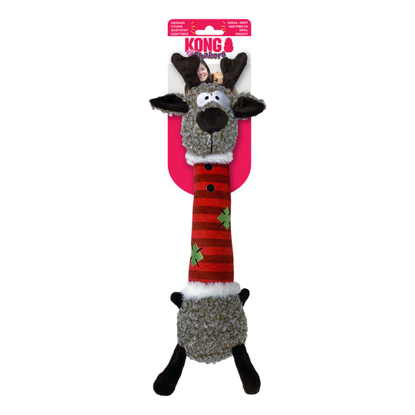 KONG Holiday Shakers Luvs Reindeer Dog Toy
