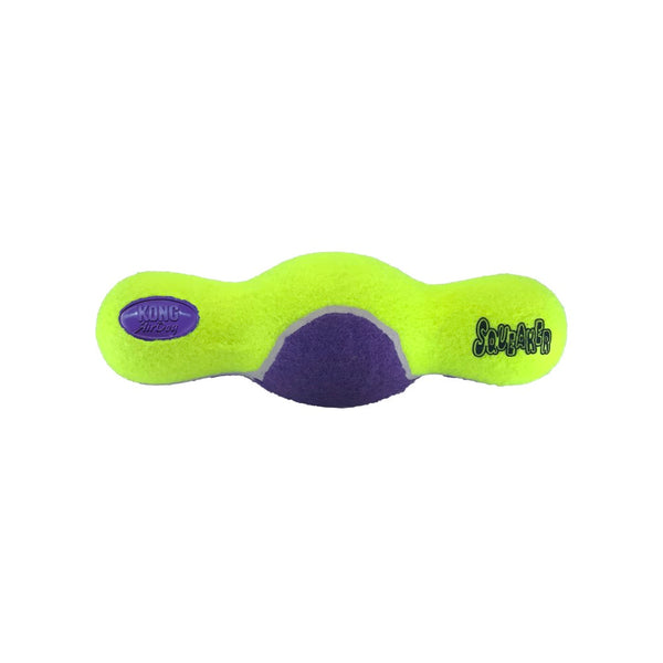 KONG AirDog Squeaker Roller Jouet pour Chien Jaune/Violet