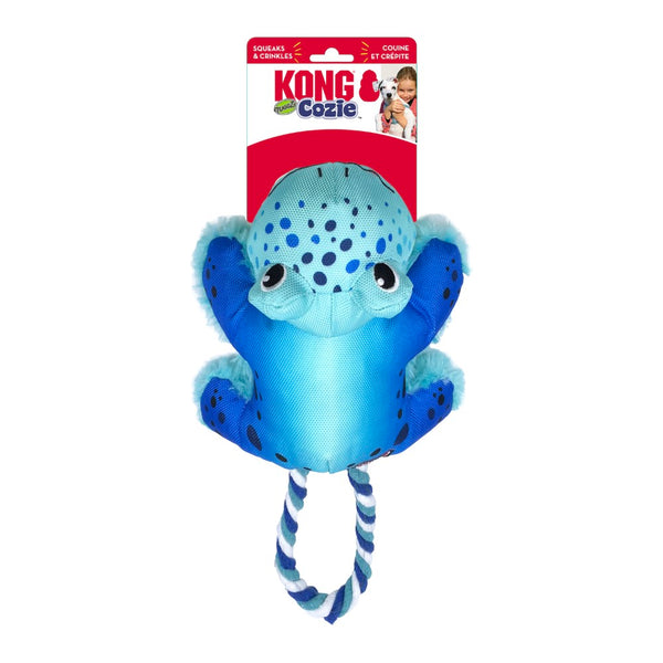 KONG Cozie Tuggz Frog Dog Toy