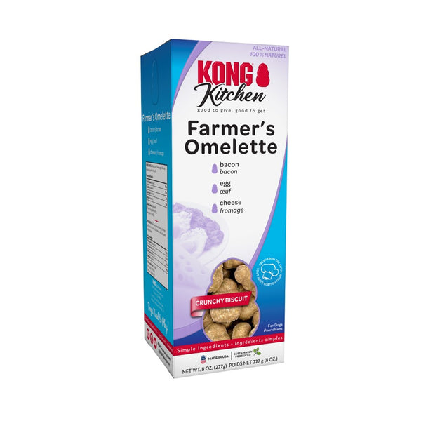 KONG Kitchen Farmers Omelette Crunchy Biscuit Dog Treat