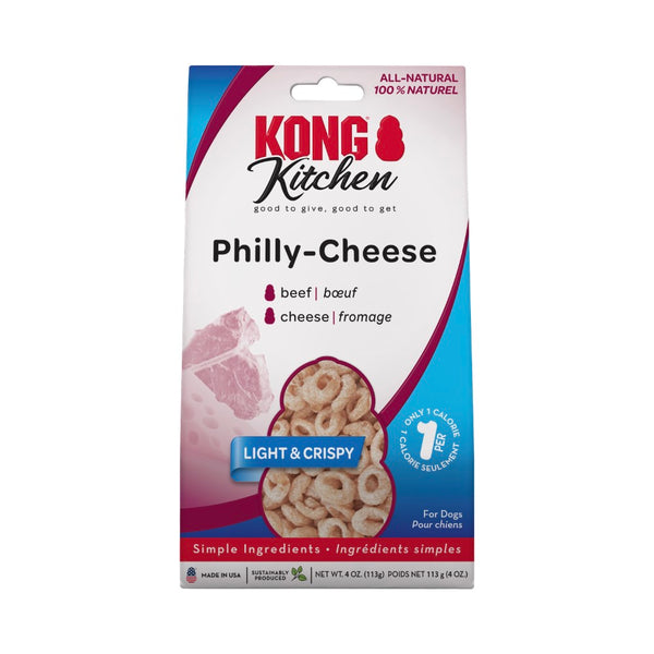 KONG Kitchen gâteries légères et croustillantes Philly-Cheese pour chien