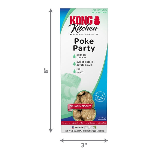 KONG Kitchen Poke Party Crunchy Biscuit Dog Treat