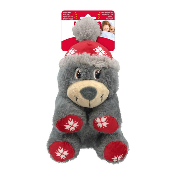 KONG Holiday Comfort Polar Bear Dog Toy, Assorted