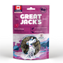 Gâteries pour chiens sans céréales Great Jack's Big Bitz au foie de porc