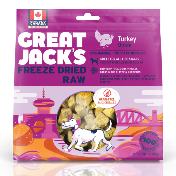 Great Jack's Turkey Grain-Free Freeze-Dried Dog Treats