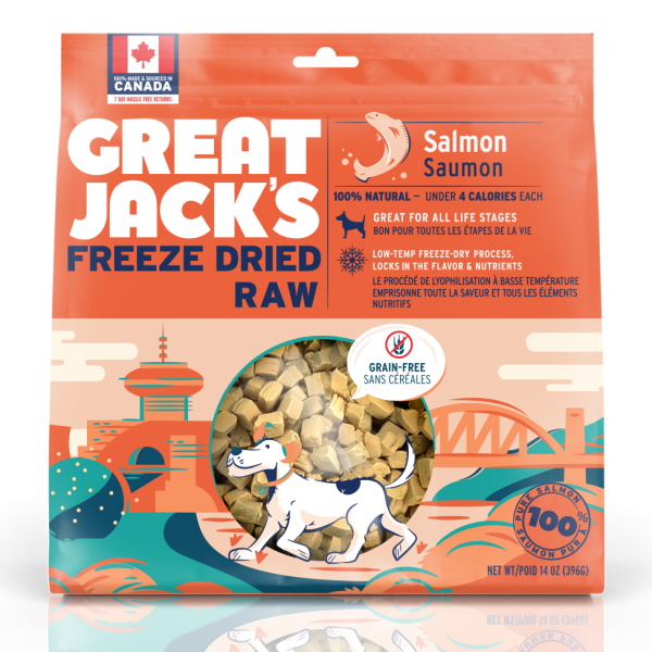Great Jack's Salmon Grain-Free Freeze-Dried Dog Treats