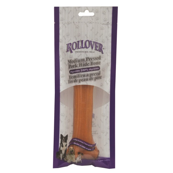 Rollover Premium Pressed Porkhide Bone Dog Treats