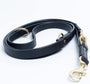Angel Laisse multifonction en cuir pour chien, Noir, 84-in x 0.75-in