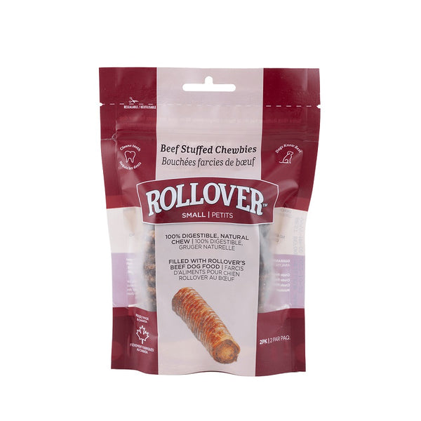 Rollover Premium Beef Stuffed Chewbies Dog Treats
