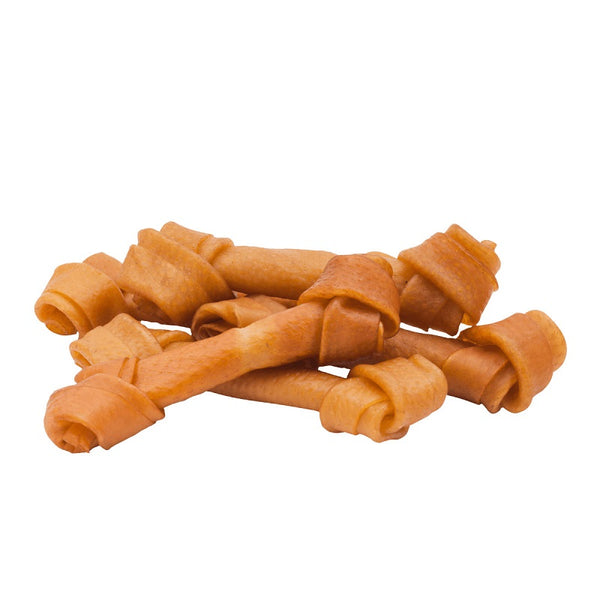 Rollover Premium Porkhide Knotted Bone Dog Treats