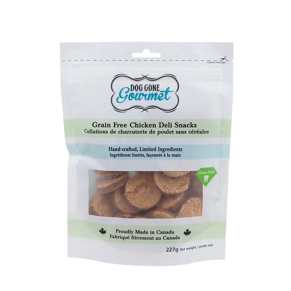 Rollover Premium Dog Gone Gourmet Snacks Délis de Poulet Sans céréales, 227 grammes