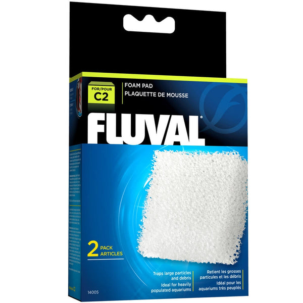Fluval C2 Foam Pad Filter Media, 2 count