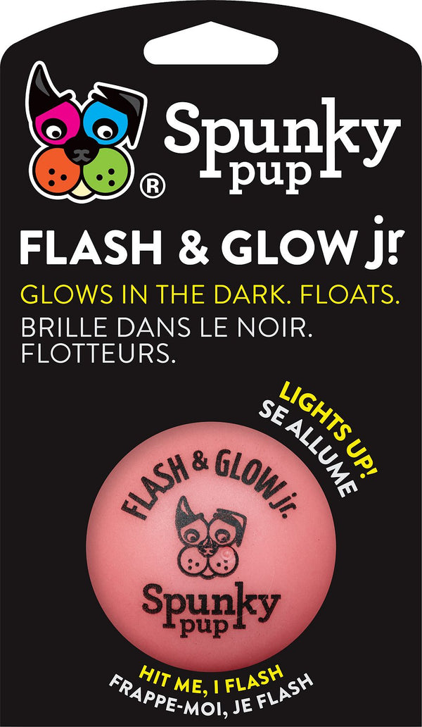 Spunky Pup Flash & Glow Ball Jr. Dog Toy