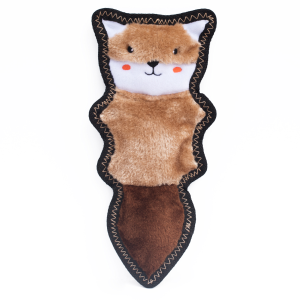 ZippyPaws Z-Stitch Skinny Peltz Dog Toy, Chipmunk