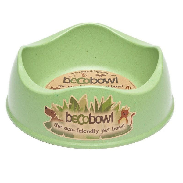 Beco Dog & Cat Bowl, Green, Small 6.6-in