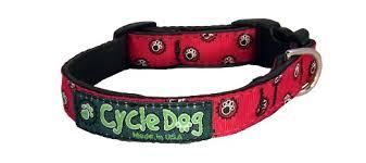 CycleDog Skinny Dog Collar - Red Icon, Small