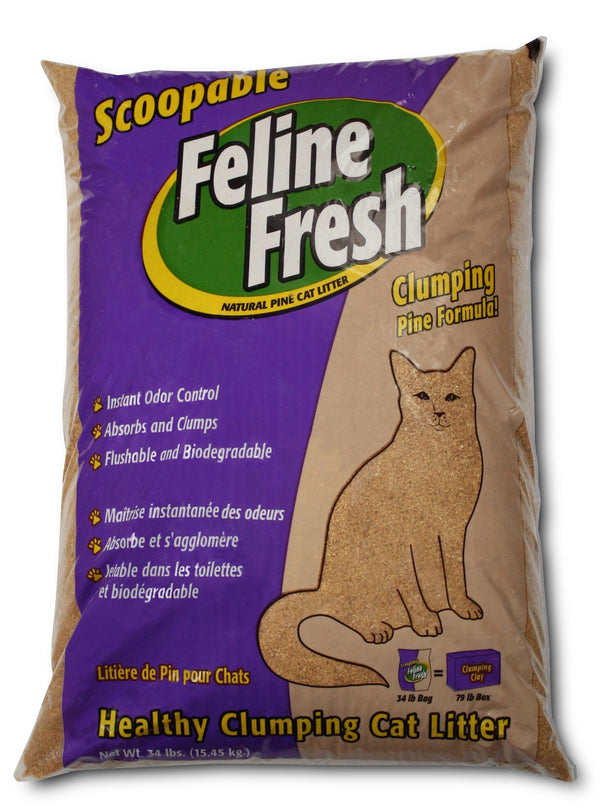 Feline Fresh Litière agglomérante pour chat en pin