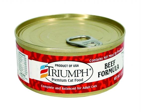 Triumph Beef Formula Canned Cat Food