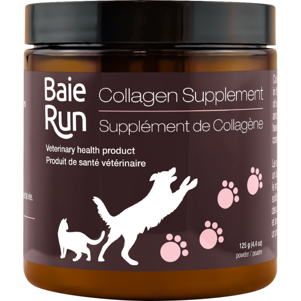 Supplément de collagène pour chat et chien Baie Run, 125 grammes