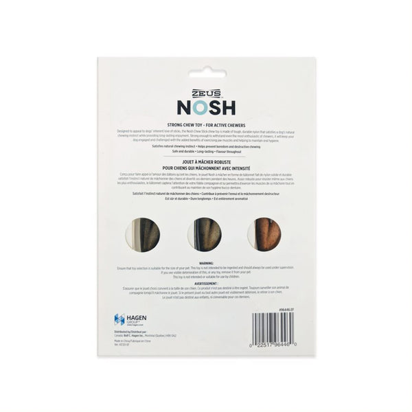 Zeus Nosh Chew Sticks, Assorted, 3-pack