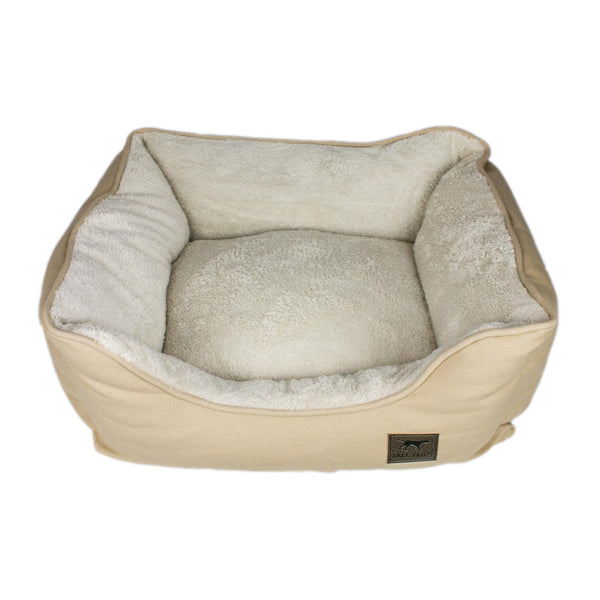 Tall Tails Dream Chaser Bolster Pet Bed, Khaki