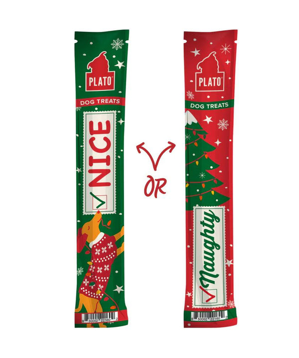 Plato Naughty & Nice Thinkers Duck Recipe Singles Sticks Dog Treats