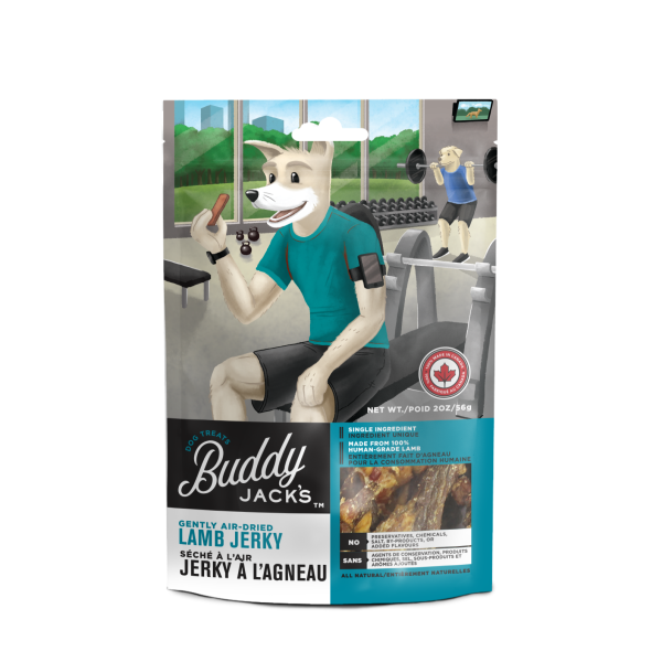 Buddy Jack's Lamb Jerky Grain-Free Air-Dried Dog Treats