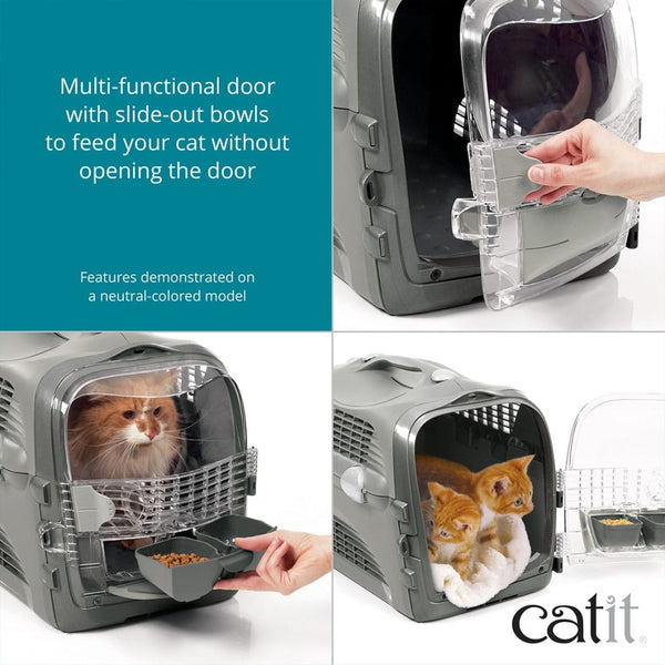 Catit Cabrio Cat Travel Carrier, Turquoise