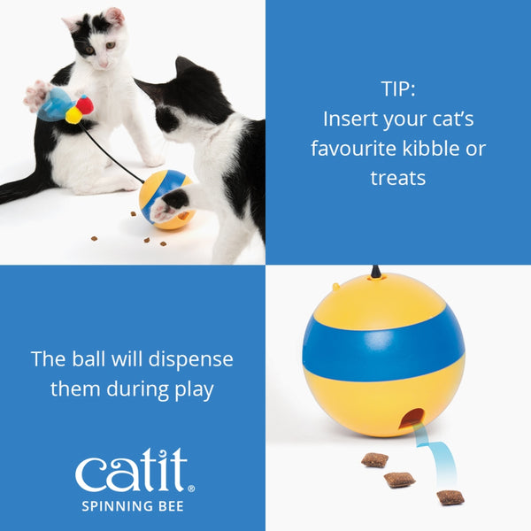 Catit Play Spinning Bee Cat Toy