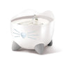 Catit PIXI Cat Drinking Fountain, White with Stainless Steel