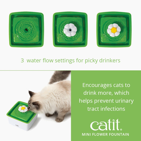 Catit Mini Flower Fountain, 1.5-L