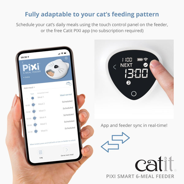 Catit PIXI Smart 6-Meal Automatic Cat Feeder