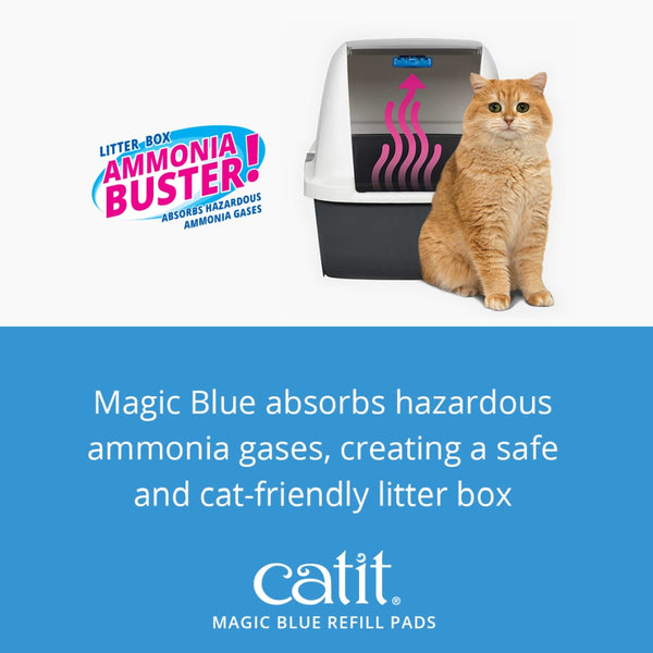 Catit Magie Blue Air Purifier Refill Pads, 6-pack