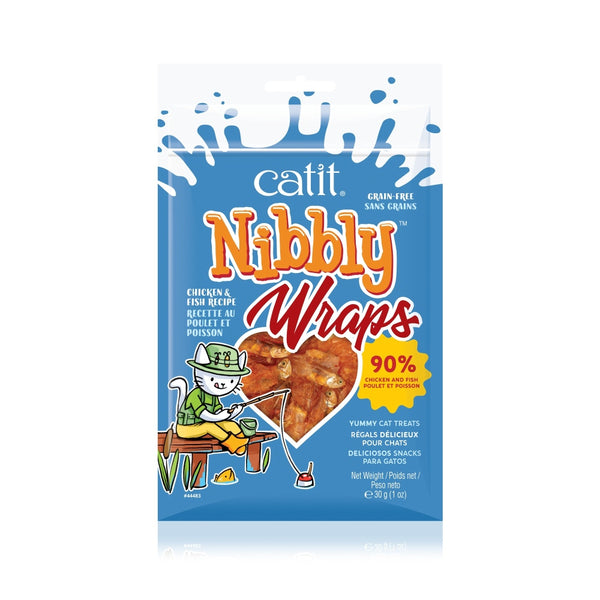 Catit Nibbly Wraps Chicken & Fish Cat Treats