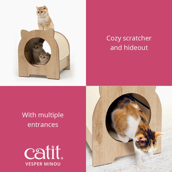 Catit Vesper Minou Cat Sratcher and Hideout