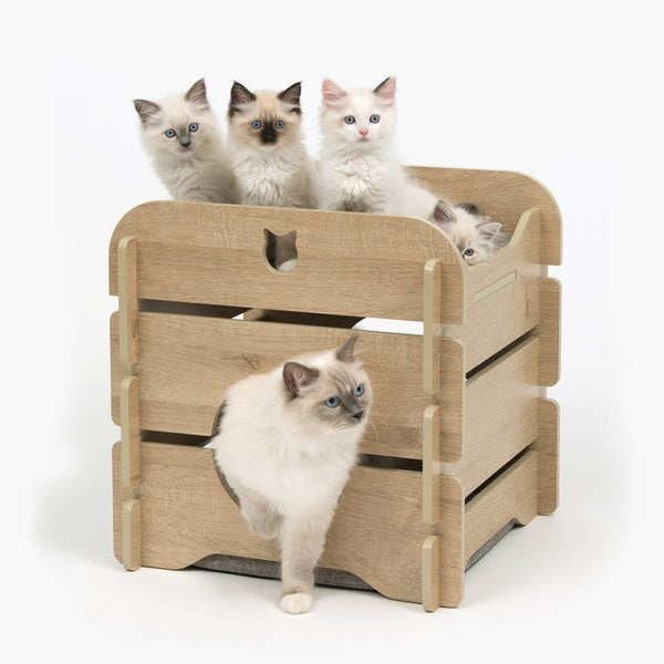 Catit Vesper Cat Lounge Furniture, Cottage, Oak