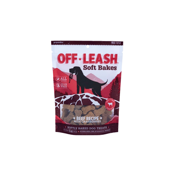 Off-Leash Soft Bakes Beef with Cranberries Grain-Free Dog Treats