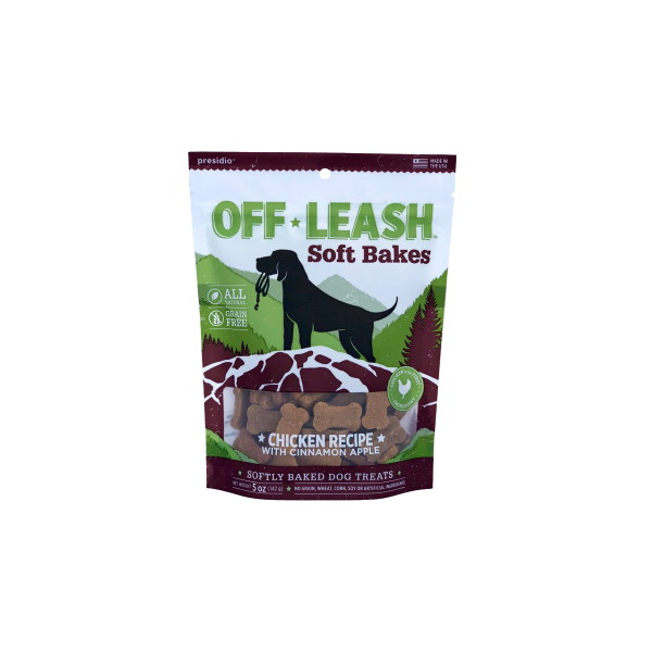 Off-Leash Soft Bakes Chicken with Cinnamon Apples Grain-Free Dog Treats
