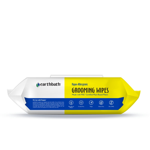 Earthbath Hypo-Allergenic Grooming Wipes, Fragrance Free