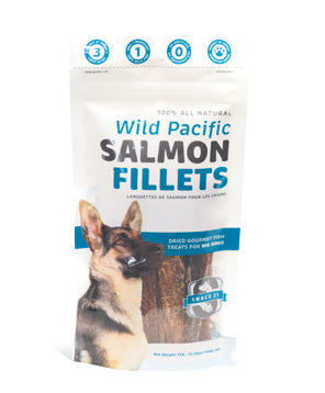 Snack 21 Salmon Fillets for Dogs, 2.30-oz