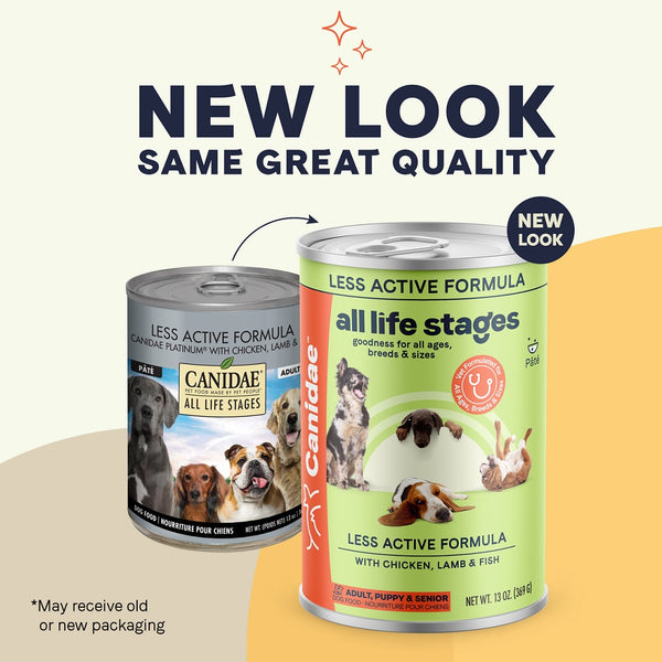 Canidae Toutes étapes de vie Moins actif Poulet, Agneau & Poisson Nourriture humide pour chiens en conserve