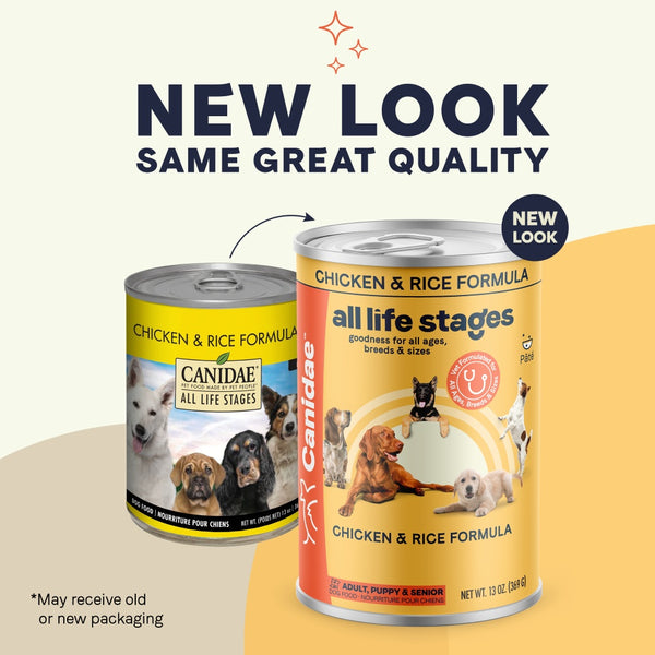 Canidae Toutes étapes de la vie Poulet et riz Boîte de nourriture humide pour chiens