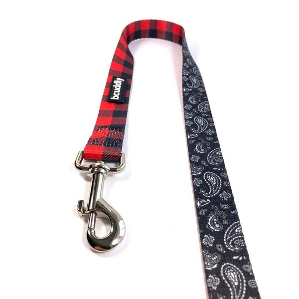 Bcuddly Dog Leash, Red Plaid