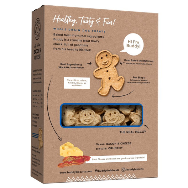 Buddy Biscuits Biscuits pour chiens au four au bacon et fromage