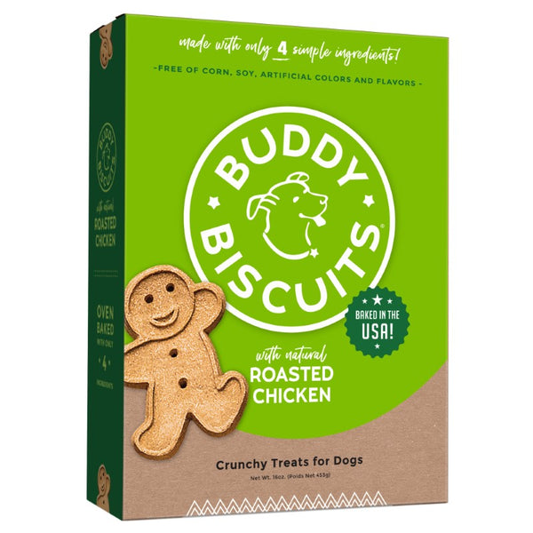 Biscuits Buddy au poulet rôti Friandises pour chiens cuites au four
