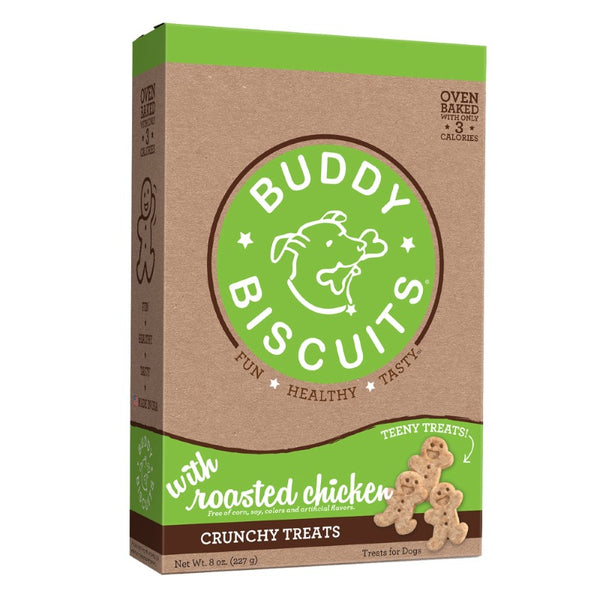 Buddy Biscuits Petites Friandises Cuites au Four au Poulet Rôti, boîte de 8 oz
