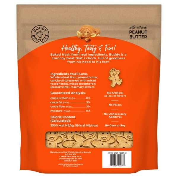 Buddy Biscuits Friandises pour chiens au beurre de cacahuète cuites au four