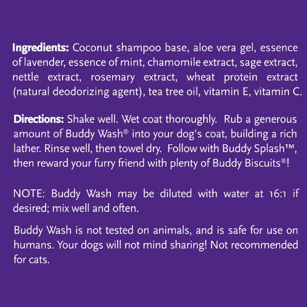 Buddy Wash Original Lavender & Mint Shampoo & Conditioner for Dogs, 1-gal