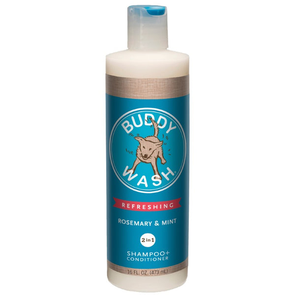 Buddy Wash Refreshing Rosemary & Mint Shampoo & Conditioner for Dogs, 16-oz